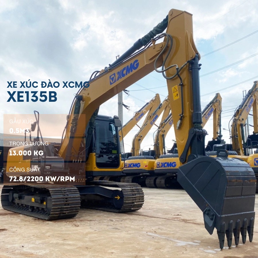 may xuc dao banh xich xe135b 4