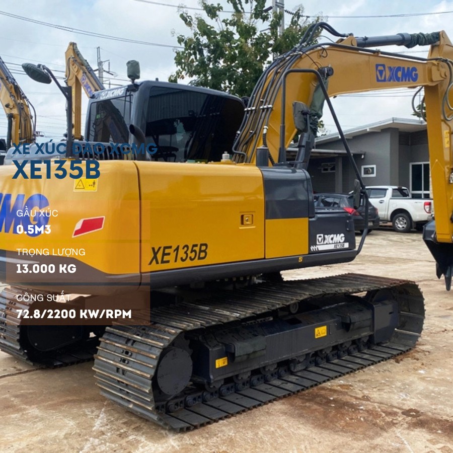 may xuc dao banh xich xe135b 5