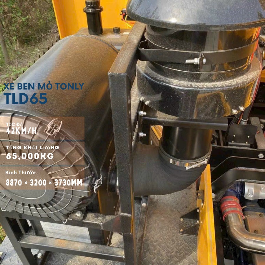 cận cảnh hệ động cơ Weichai Tonly TLD65