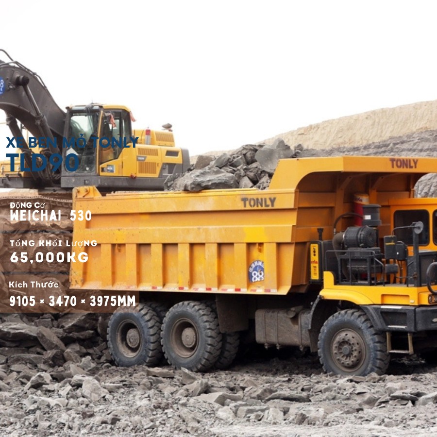 Xe Ben Mỏ Tonly TLD90