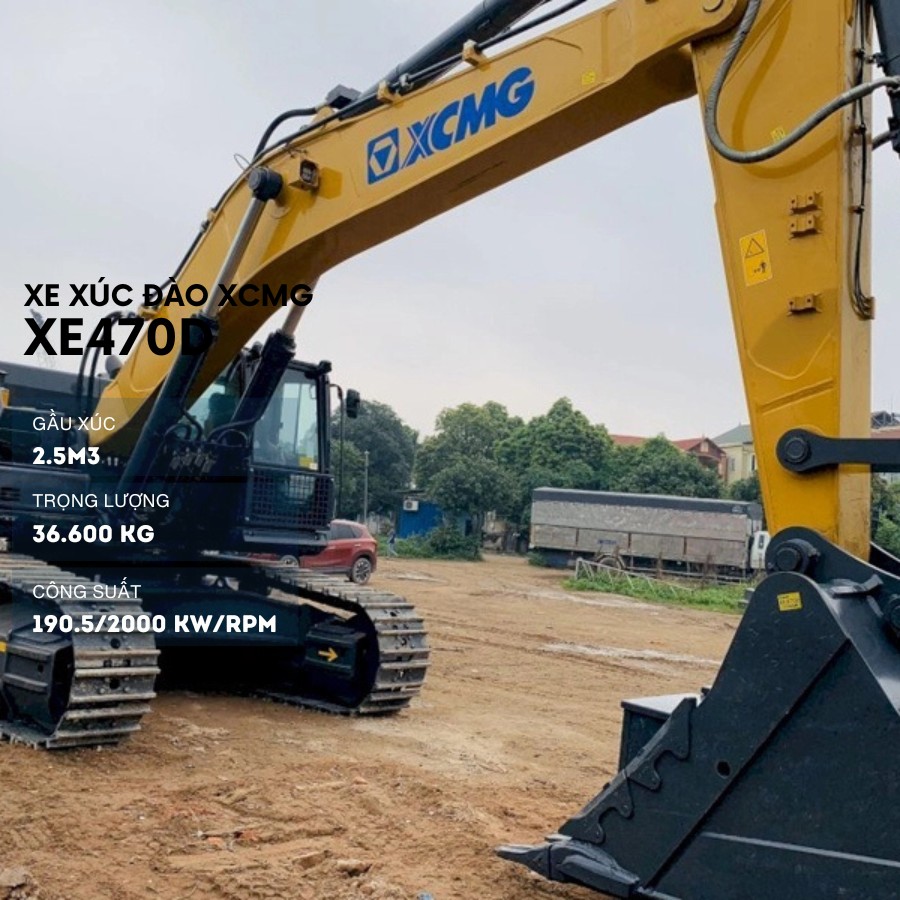 máy xúc đào bánh xích XCMG XE470D
