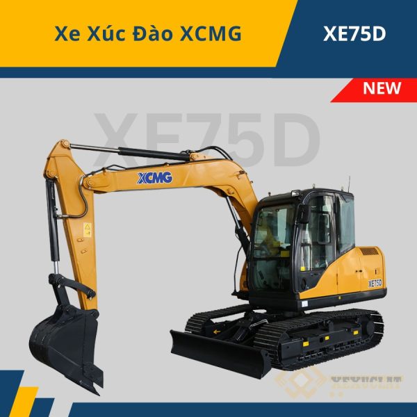 Máy Xúc Đào XE75D Bánh Xích - Image 3