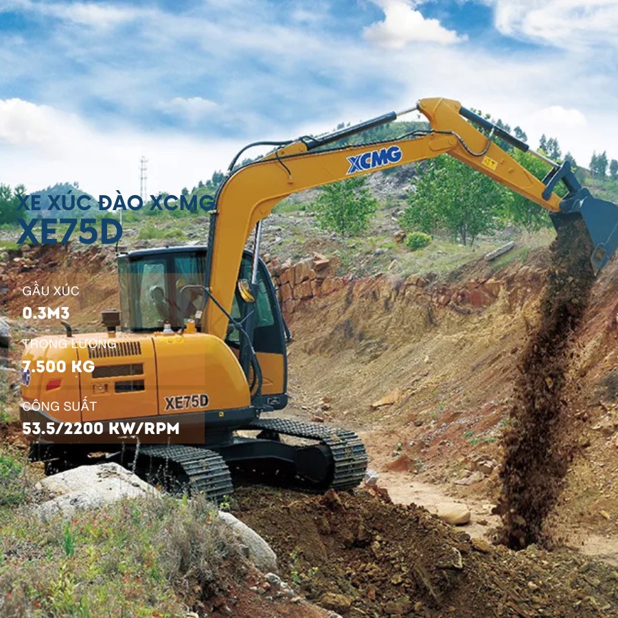 xe xuc dao xe75d 9
