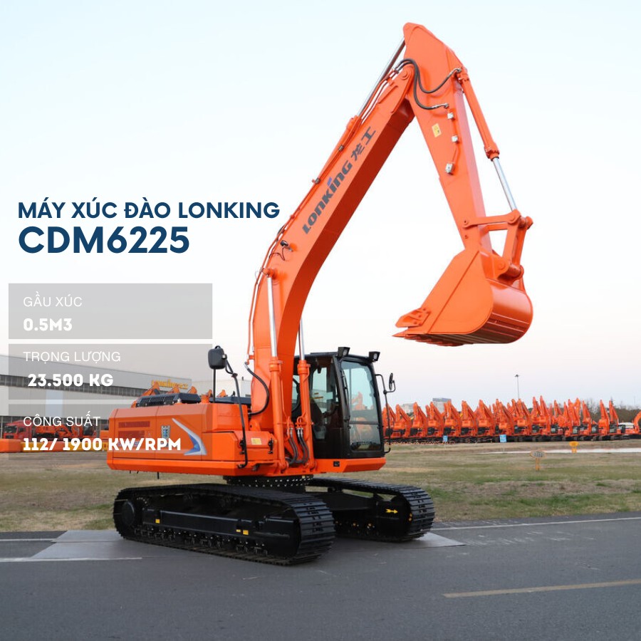 Máy Xúc Đào Bánh Xích CDM6225