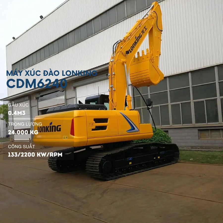 máy xúc đào bánh xích CDM6240