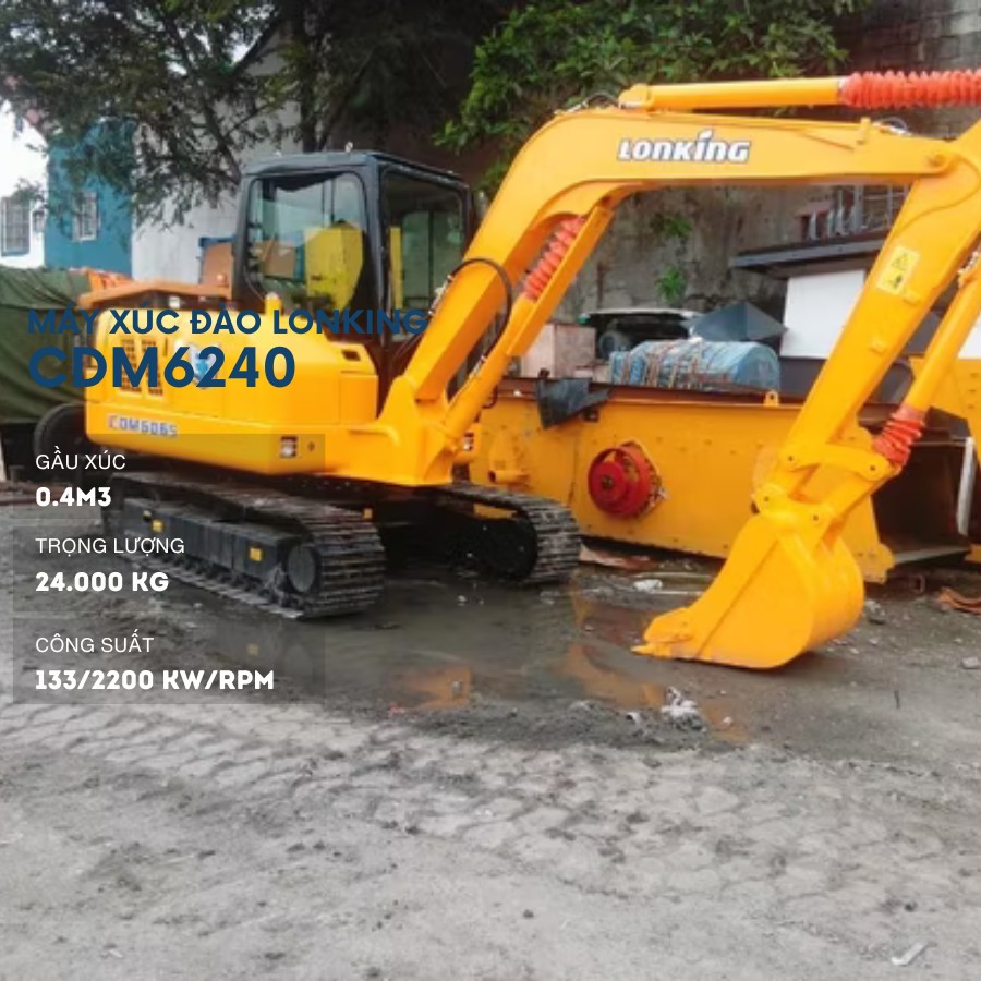 máy xúc đào lonking CDM6240