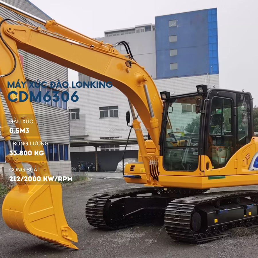 Máy xúc đào bánh xích Lonking CDM6306