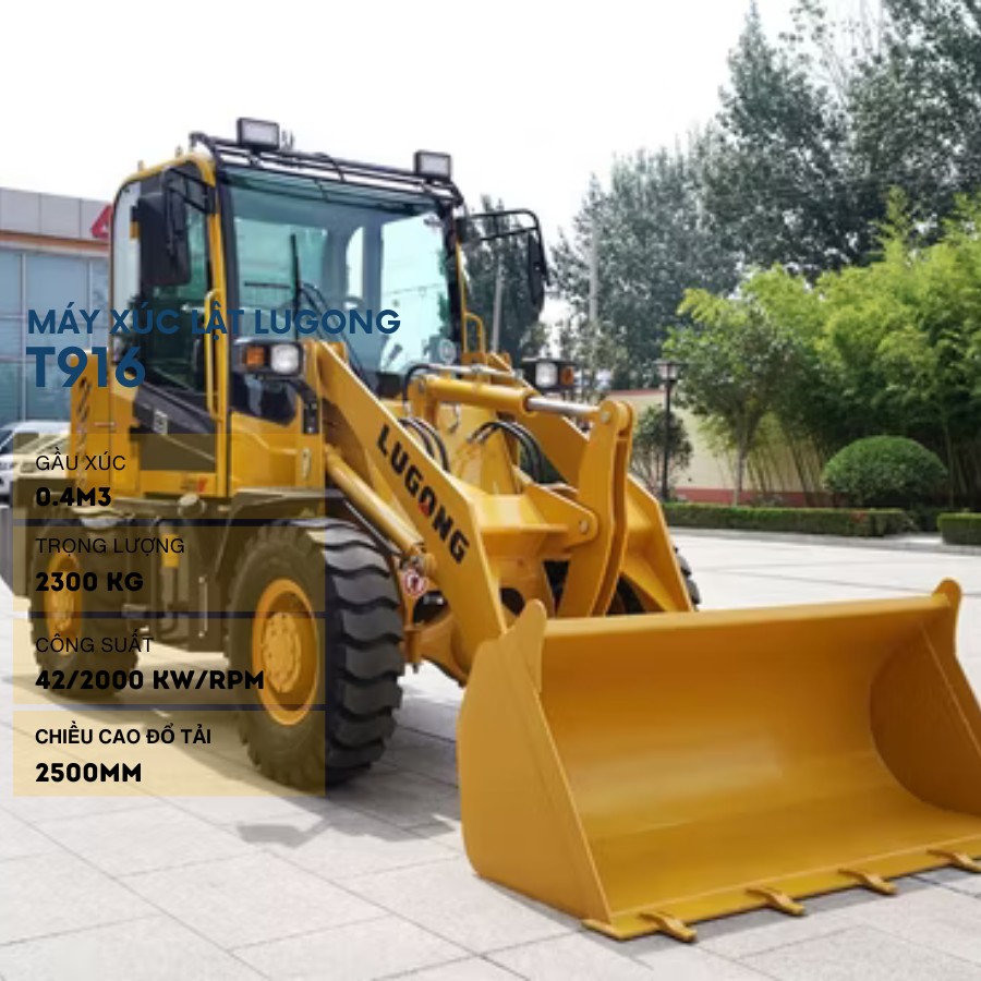 Máy Xúc Lật Gầu 0.4m3 Lugong